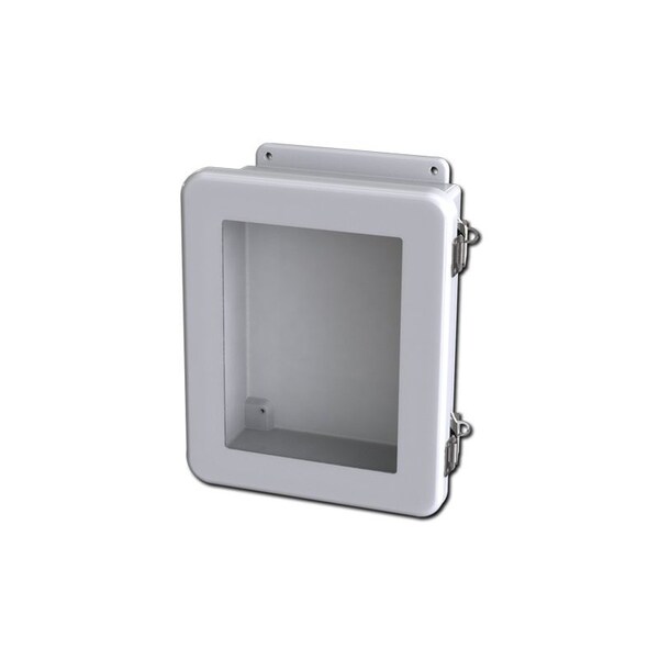 Saginaw Control & Engineering Quick release Padlock Latch Electrical Enclosures, 11.35 in H, 4-1/4 in D, 9.41 in W SCE-1008FW - main